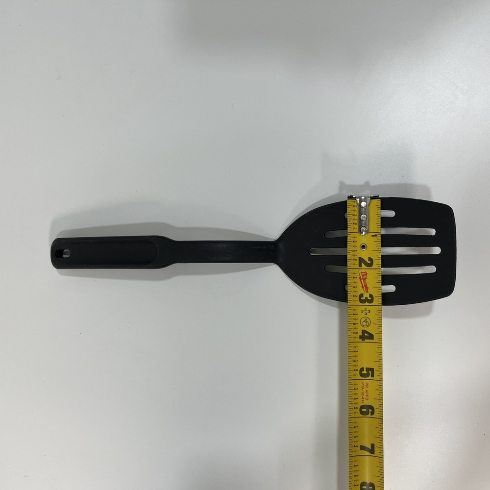 The Pampered Chef Slotted Spatula Black Nylon Spoon Utensil Set 13" USA - Picture 6 of 16